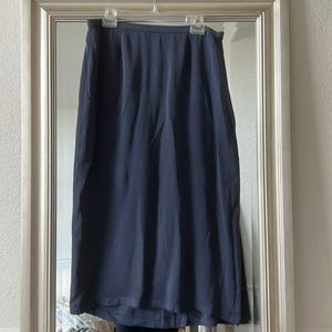 Eileen Fisher gray blue silk skirt